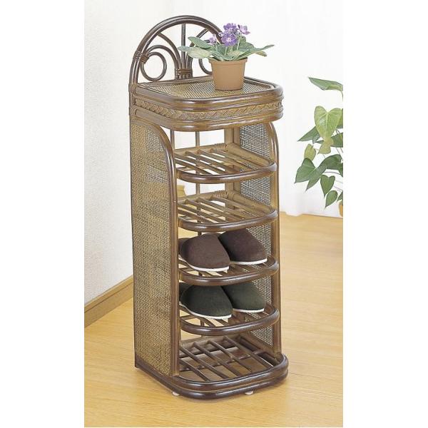 籐 スリッパラック R292B 収納家具 玄関収納 スリッパラック 完成品 ラタン 今枝商店 5足収納 籐家具 ラタン玄関ラック 天然 ランキング1位