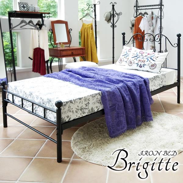 ベッド ベッドフレーム Del Sol ブリジット シングル 細部にまでこだわったアイアンベッド Del Sol ブリジット シングル