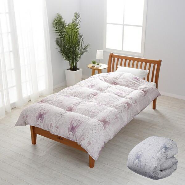 西川 SLEEPLINE ホワイトダックダウン85％ 薄色 羽毛掛け布団 布団