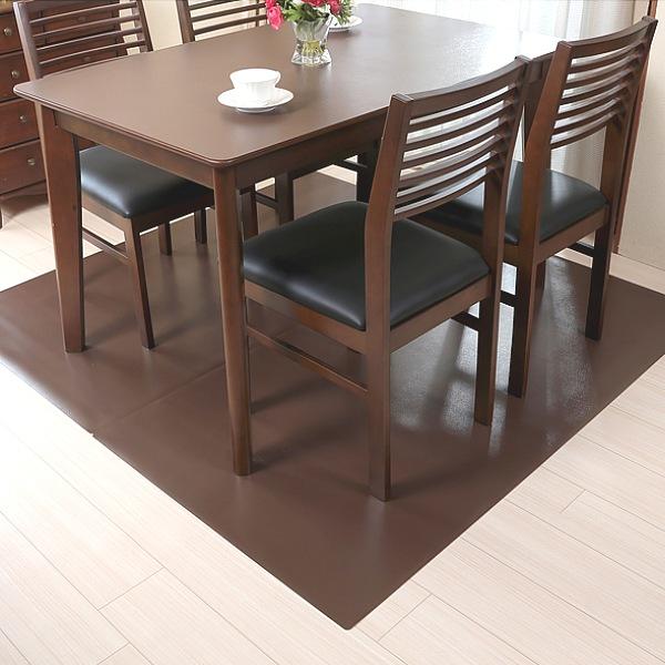 キッチン 台所用品 キッチンマット Achilles 本 アキレス 本革調 ダイニング下保護マット Achilles 360×300連結
