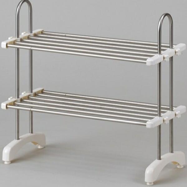 伸縮式ステンレス整理棚 キッチン整理用品 水切りラック a12928 FL