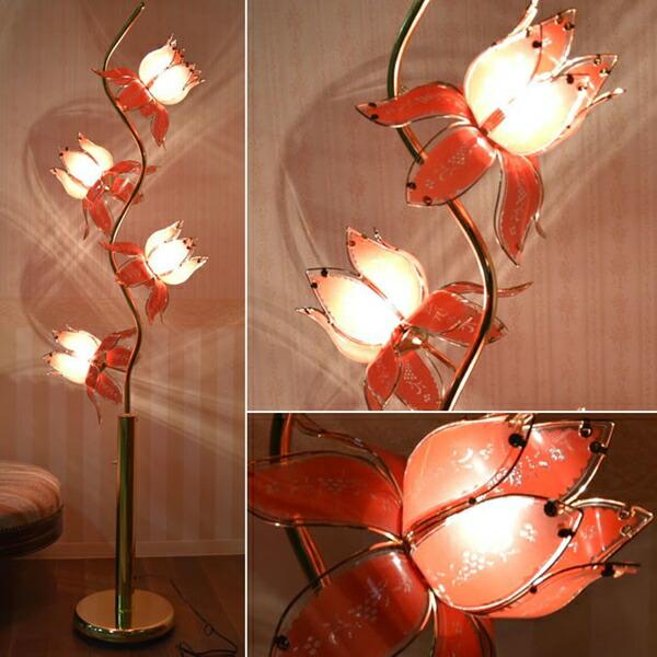 ロータス フラワーランプ GD ライト 照明器具 フロアスタンド ランプ