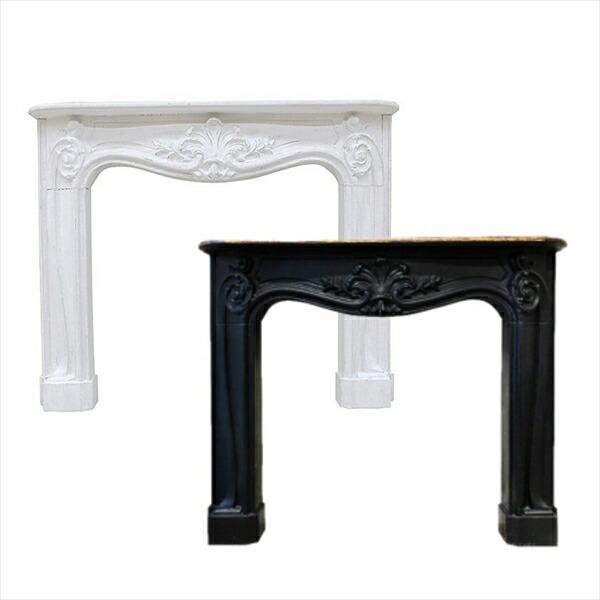 暖炉の装飾として発展してきたマントルピース。上の部分はマントルシェルフと言うスペースで、美術品や写真などが並べられます。優雅でゴージャスな空間をお楽しみください。商品名：マントルピース コンソールテーブルカラー：ホワイト/ブラックサイズ：約...