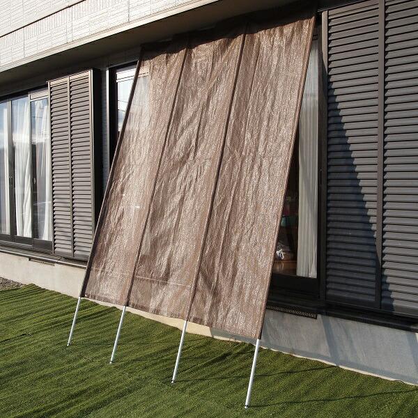 風通しのよいサンシェード 180 180cm 日よけ シェード ベランダ オーニング よしず すだれ 目隠し 屋外 すだれ カーテン すだれ 屋外 ベランダ シェード ベランダ バルコニー シェード 日よけ 目隠し フェンス ベランダ 日よけ 暑さ対策 丸福商店 ガーデン用品屋さん日