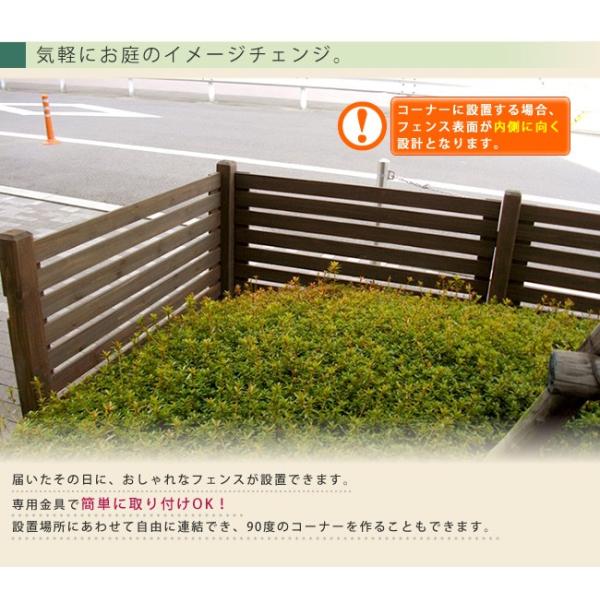 ボーダーフェンス Diy スプレッド 庭 平地8連結セット Sfbf1000 8hb 木製 目隠し 庭 Diy 工具 北欧 カントリーガーデン ウッドフェンス Diy ボーダーフェンス H バリュー家具 ゆとり生活研究所