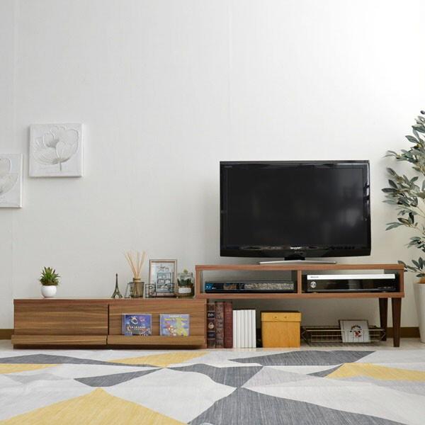 テレビ台 キャビネット テレビ台 ローボード テレビ台 ディスプレイ引出付き 伸縮式tv台 ロータイプ 木目ブラウン Tcp324 Nbr 収納 テレビ台 リビング 寝室 H バリュー家具 ゆとり生活研究所 通販 Yahoo ショッピング