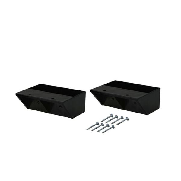 他サイト： 【在庫処分】平安伸銅工業　LABRICO（ラブリコ）　2×4シェルフサポート（シングル）　マットブラック　【品番：DXK-2】の商品画像