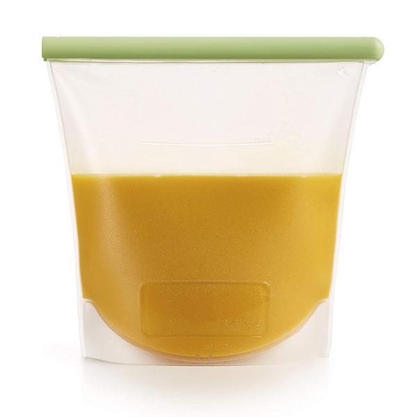 ●立てて保存が出来る！漏れないシリコンバッグたくさん買いすぎた野菜やフルーツの冷凍保存にも便利！中身が見えるので何が入っているかもすぐ分かるシリコンバッグ●野菜やフルーツの保存に！底のマチがあって自立するので、食べ物も液体も入れやすい！密閉...