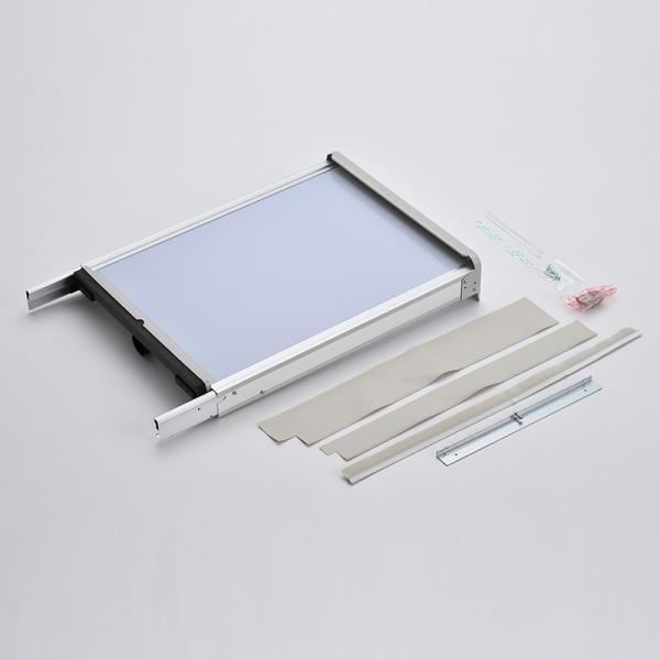 コロナガラスパネル 飛沫防止】アクリルパネル 開口タイプ 幅95cm 高さ62cm (コロナ対策