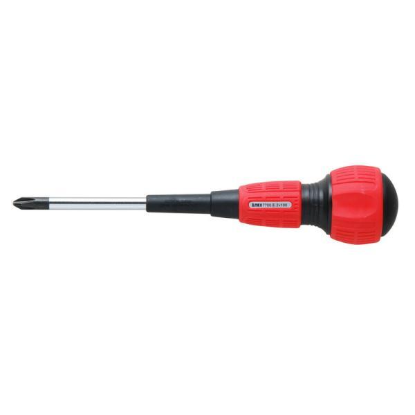 他サイト： アネックスツール　スリットパワードライバー 電工 レギュラータイプ ＋2×100　【品番：7700】【JAN：4962485411046】の商品画像