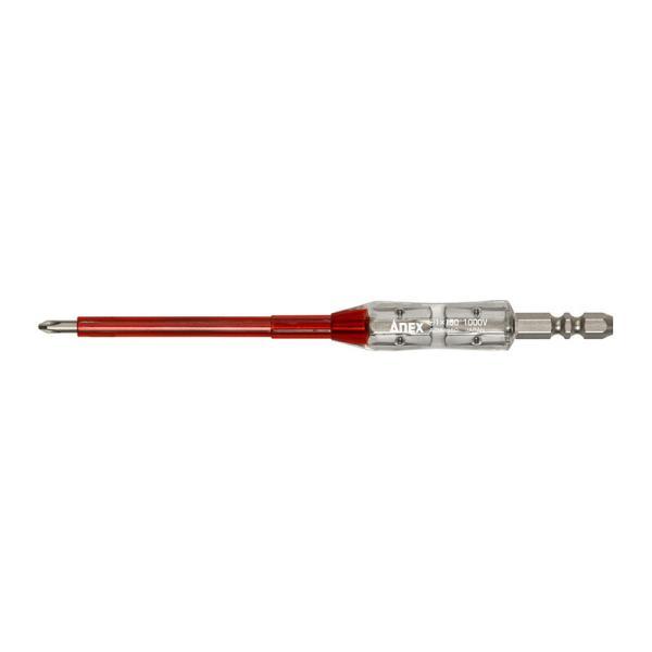 他サイト： 【メール便対応】アネックスツール　絶縁ビット 1本組 ＋1×150　【品番：AZM-1150】【JAN：4962485432027】の商品画像