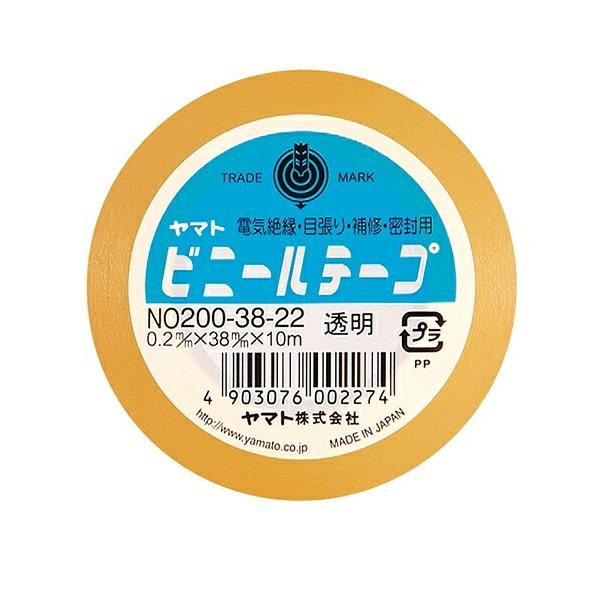 ヤマト　ヤマトビニールテープ 38mm幅　透明　【品番：NO200-38-22】