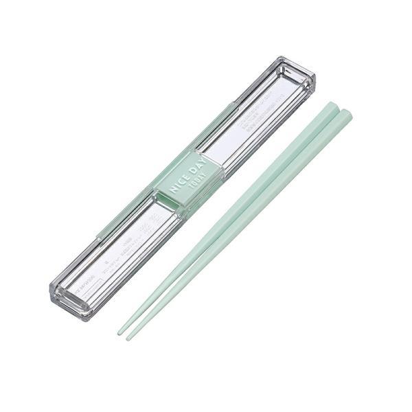 他サイト： 【メール便対応】岩崎工業　Lustroware　ランチボックスレディス　とっても強いケース入り18cm箸　【品番：H-590MT】の商品画像