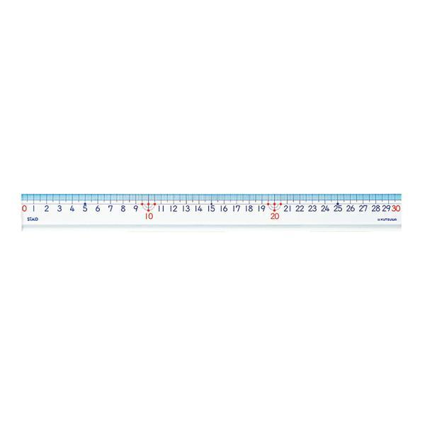他サイト： 【メール便対応】クツワ　STAD　算数定規（30cm）　【品番：HS30A】の商品画像