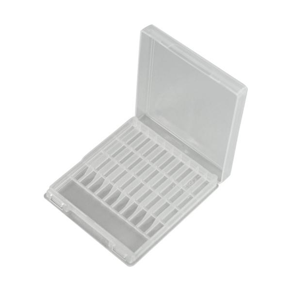 特長●タップ・ドリルなどの工具をまとめて収納可能です。●同じケース同士の積み重ねが可能なズレ防止構造です。●仕切りがあり製品同士の接触を防止します。用途●工具やパーツの整理・管理用として。仕様●外形寸法(mm)高さ：8.8●色：ナチュラル●...