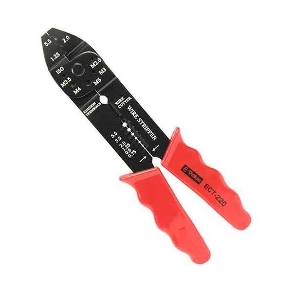 【メール便対応】藤原産業　E-Value　クリンピングプライヤー ECT−220　【品番：4977292272377】