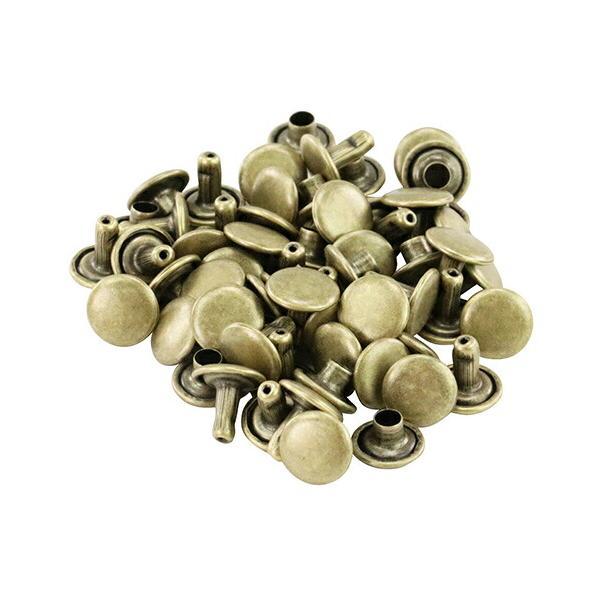 ●メッキ仕上げで、装飾性の高いカシメ玉です。●ベルト・バッグ・腰袋などの補修・補強に最適です。●用途： ベルト・バッグ・腰袋などの補修・補強。●規格： NO.54MT●商品サイズ： 幅9×高さ8.5×奥行き9mm●重量： 0.6g●カシメ玉...