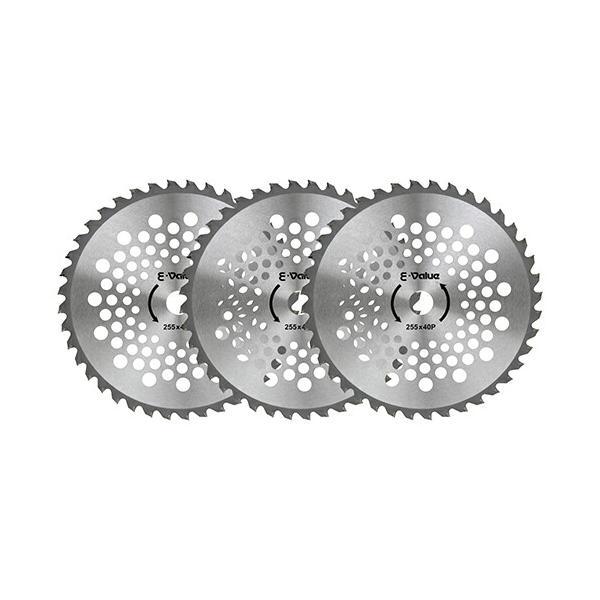 他サイト： 藤原産業　E-Value　軽量タイプチップソー 3枚組 ETT-255MMX3P　【品番：4977292643931】の商品画像