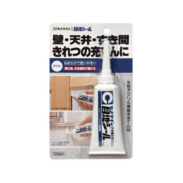 他サイト： セメダイン　内壁や木部の凹み・穴埋め用パテ　目地シール（100g）　ホワイト色　【品番：HJ-137】の商品画像