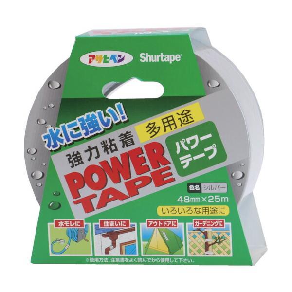 他サイト： アサヒペン　粘着テープ パワーテープ 48mm×25m シルバー/T251　【品番：4970925602220】の商品画像