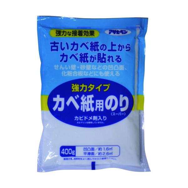 他サイト： 【メール便対応】アサヒペン　強力タイプカベ紙用のり 400G 773　【品番：4970925156655】の商品画像
