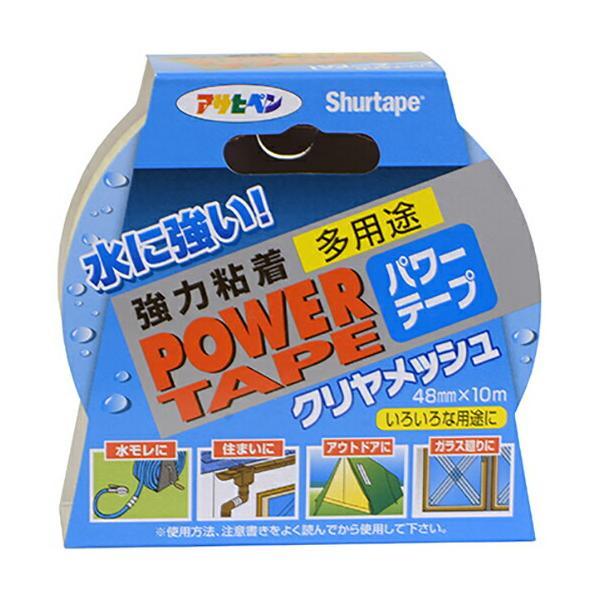 アサヒペン　パワーテープクリヤメッシュ 48mm×10m クリヤ（半透明）　【品番：4970925603500】
