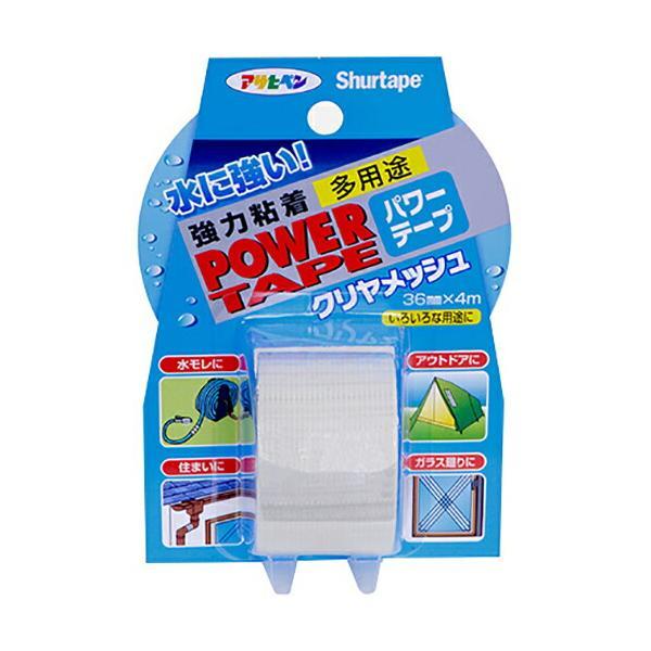 アサヒペン　パワーテープクリヤメッシュmini 36mm×4m クリヤ（半透明）　【品番：4970925603517】