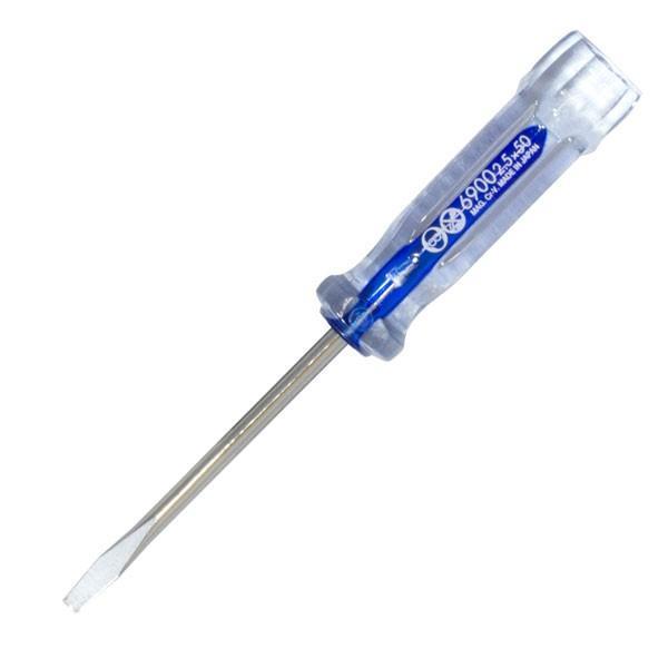 他サイト： 【メール便対応】ベッセル　クリスタラインドライバー（精密タイプ）　【品番：No.6900（-2.5×50）】【JAN：4907587072405】の商品画像