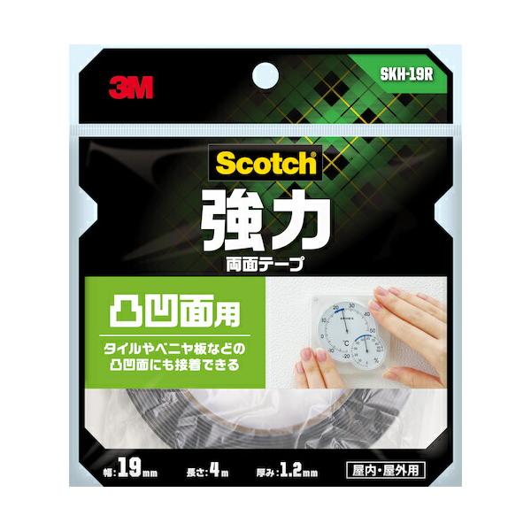 【メール便対応】スリーエム ジャパン　スコッチ 強力両面テープ 凸凹面用　【品番：SKH-19R】