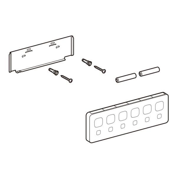 LIXIL（INAX） 壁リモコンキット/黒（5グレード） 【品番：354-1814