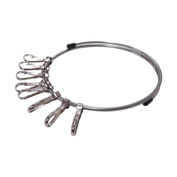 特長●大型の二重カンにスナップが8個付いています。●二重リングの先端に保護用キャップが付いています。用途●キーホルダーに。仕様●縦(mm)：約133●横(mm)：約106●ホルダ数(個)：8●奥行(mm)：9●高さ(mm)：133●内径(m...