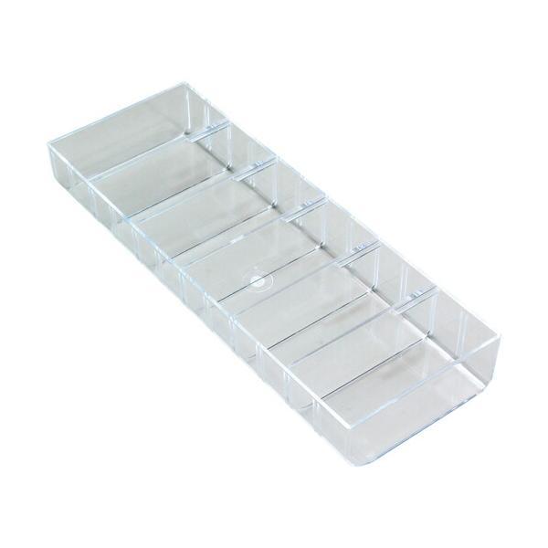 特長●ねじなどの小物部品がとりやすいカーブ付内壁です。●Ｂ-10各種に使えます。●用途・目的により、内箱を交換でき自由な組み合わせが可能です。仕様●外形寸法(mm)間口×奥行×高さ：88×245×34.5●列仕訳数：11等分●有効内寸法(m...