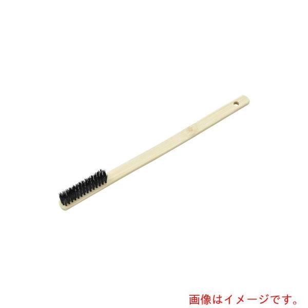クロダブラシ　竹柄ブラシ　ＳＴＤ　機械植　直柄　豚毛　４行　【品番：034-00002】