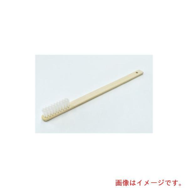 クロダブラシ　竹柄ブラシ　ＰＲＯ　機械植　直柄　ＰＰ白　４行　【品番：034-00206】