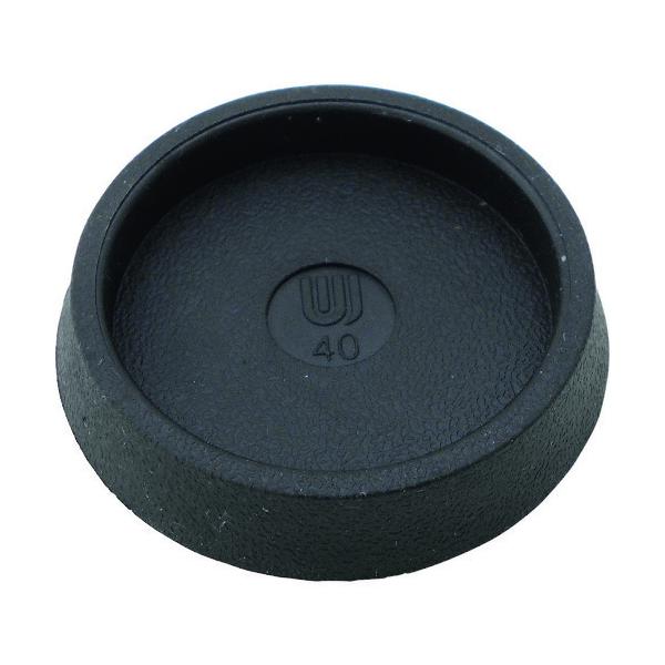 特長●耐磨耗性に優れ変形風化色落ちしにくいエラストマー樹脂製です。用途●少し大きめの家具やイス等の脚のキャップに。仕様●内寸(mm)：40●サイズ(mm)：40●色：黒●形状：丸材質●エラストマー樹脂質量・質量単位●14.0g【メーカー名】...