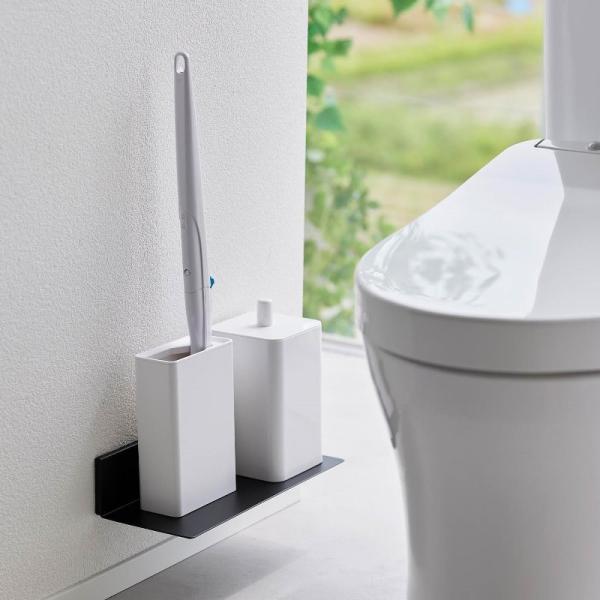 他サイト： 山崎実業　石こうボード壁対応浮かせるトイレ棚 タワー ブラック 4903208021043　【品番：02104】の商品画像
