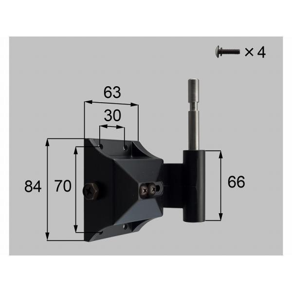LIXIL（新日軽）　100角門柱用ヒンジ（下）持ち送り　【品番：S8H193A】