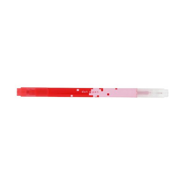 【在庫処分】【メール便対応】サンスター文具（sun-star）　四角マーカー　ｄｏｔ　ｅ　ｐｅｎ（ドット・エ・ペン）　レッド　【品番：S4541758】