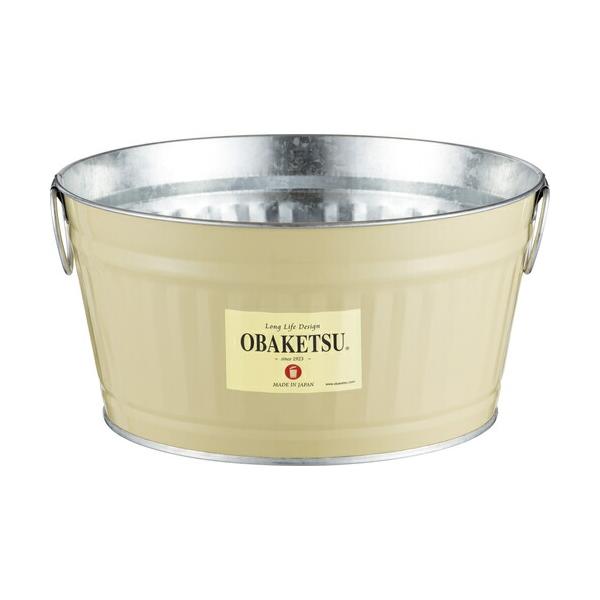 渡辺金属工業 オバケツ たらいバケツ アイボリー 【品番：MI8