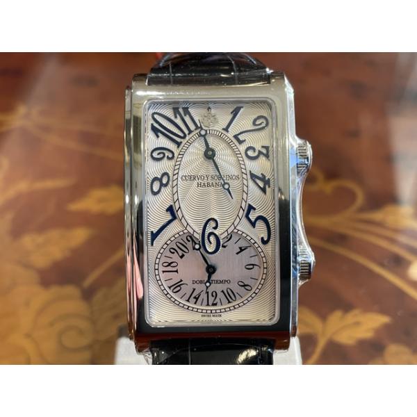 クエルボイソブリノス 腕時計 Cuervo y Sobrinos プロミネンテ ダブルテンポ 正規商品 Ref.1112.1AM クエルボ・イ・ソブリノス 無金利分割も可能です