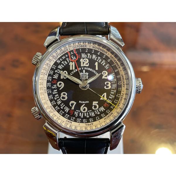 クエルボイソブリノス 腕時計 Cuervo y Sobrinos トルピード・ヒストリアドール・セマナル Ref.2853-1N 【日本正規輸入品】