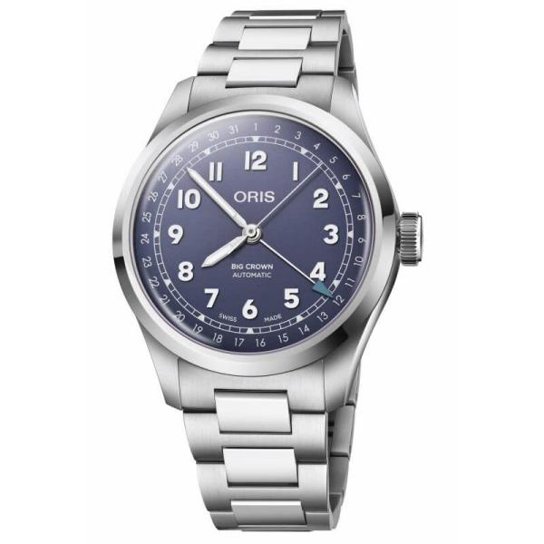 オリス 時計 ビッグクラウン ポインターデイト 40mm メンズサイズ ライラック文字盤 腕時計 754 7798 4068-07 8 20 06（ライラック）