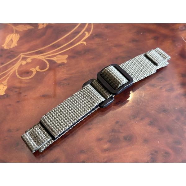 ミリタリー 時計 ナイロン 時計バンド 時計ベルト 20mm グリーン カーキ 緑色 「踊る大捜査線」でウェンガー70725に装着して話題になった青島モデル仕様再現