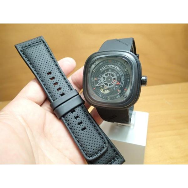 オンライン限定商品 セブンフライデー メンズ腕時計 腕時計 ファッション 正規輸入商品 腕時計 Sevenfriday インダストリアルエンジン Ref P3 1 ラバーバンドつき メーカー保証2年付 安い本物
