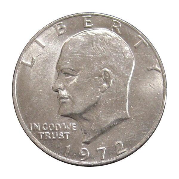 1ドル 硬貨 1972年 アメリカ合衆国 アイゼンハワー アイゼンハワー大統領アメリカ1ドル白銅貸/AU極美品