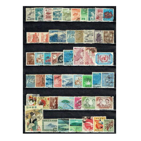 使用済み切手 骨董 古い切手 まとめて50枚 (現品限り・210726