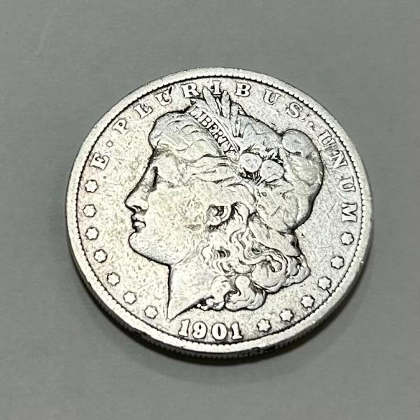 アメリカ 1ドル銀貨 モルガンダラー 1901年 現品限り : yuuhiflower