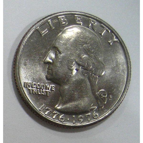 アメリカ建国200周年記念コイン 25セント白銅貨 クォーターダラー 1776