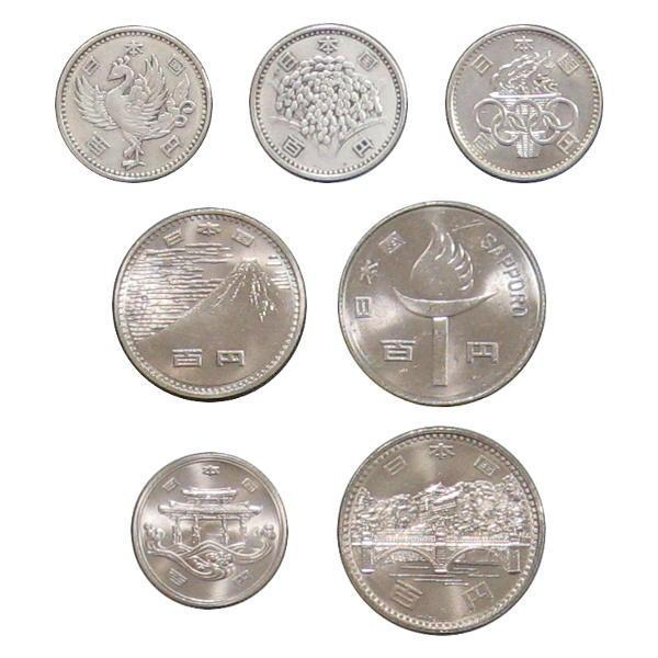 昭和 100円硬貨 7種セット 鳳凰100円銀貨 稲100円銀貨 記念硬貨5 昭和 100円硬貨 7種セット 鳳凰100円銀貨 稲100円銀貨 記念硬貨5