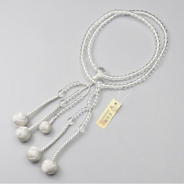 【日蓮宗　法華宗　本式数珠】【日本製】京都数珠製造卸協同組合　謹製【仕　立】こだわりの正絹製小田巻・利休梵天【材　質】親　玉：本水晶　　　　　二天玉：本水晶　　　　　主　玉：本水晶【寸　法】親　玉：約 12ミリ　　　　　二天玉：約 4ミリ　...